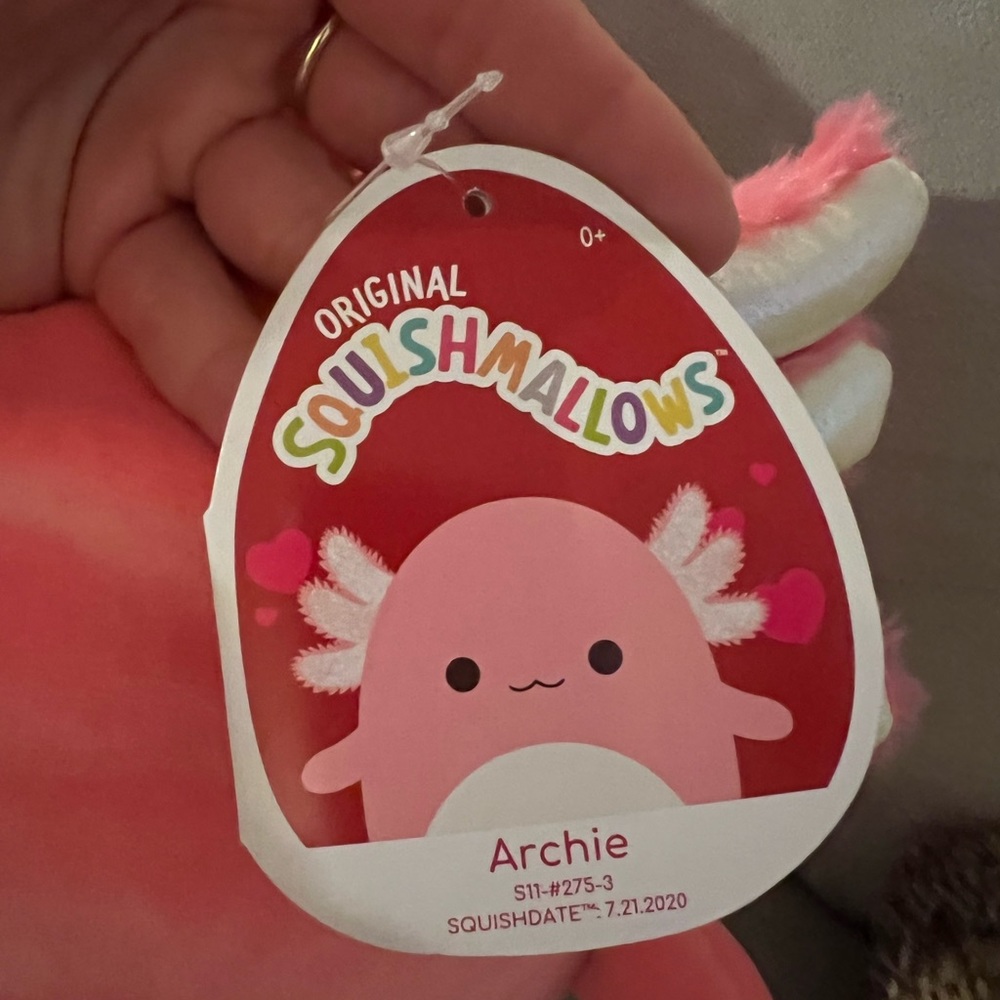 Squishmallows 11” Archie the axolytle - Picture 3 of 3